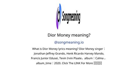 dior money lyrics|Dior Money Lyrics .